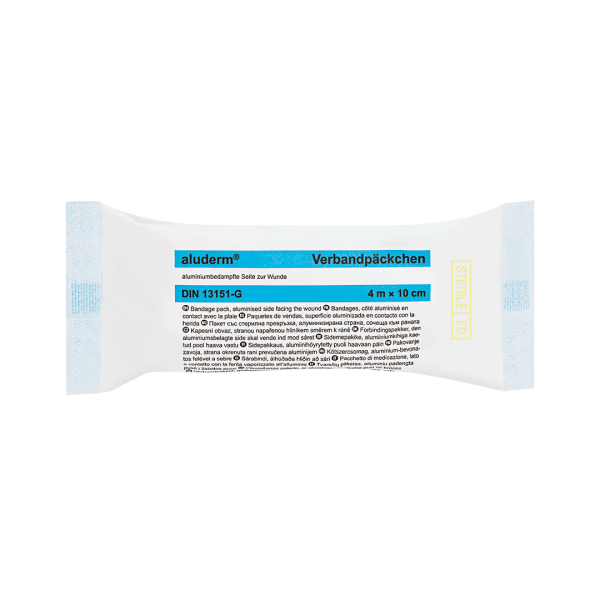 Aluderm® enkeltmannspakke stor 4m x 10 cm