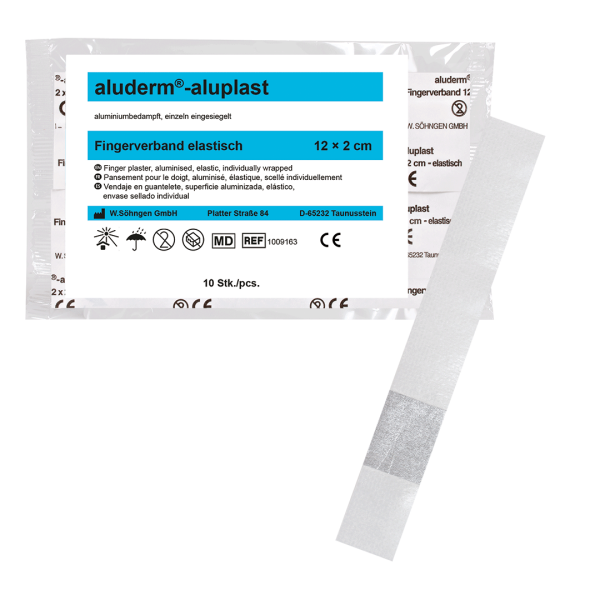 aluderm®-aluplast fingerbandasje 12x2 cm 10 pk