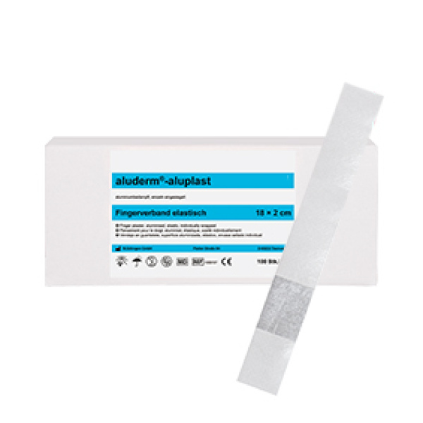 aluderm®-aluplast fingerbandasje 18x2 cm 100 pk