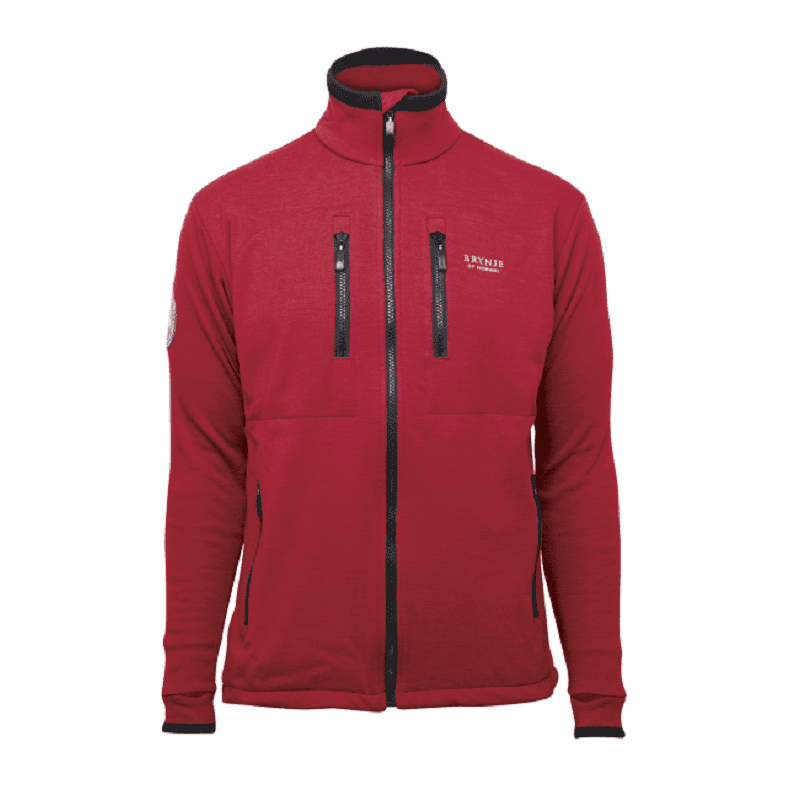 Brynje Antarctic Jacket with windcover front - L, Rød