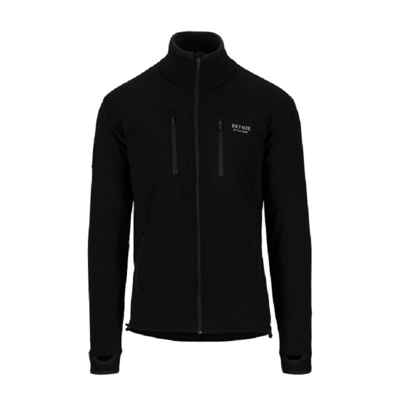 Brynje Antarctic Jacket with windcover front - XL, Svart