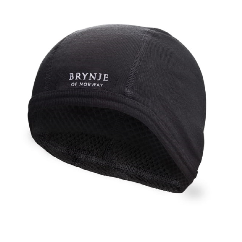 Brynje super thermo helmet hat w/net lining - Svart, L