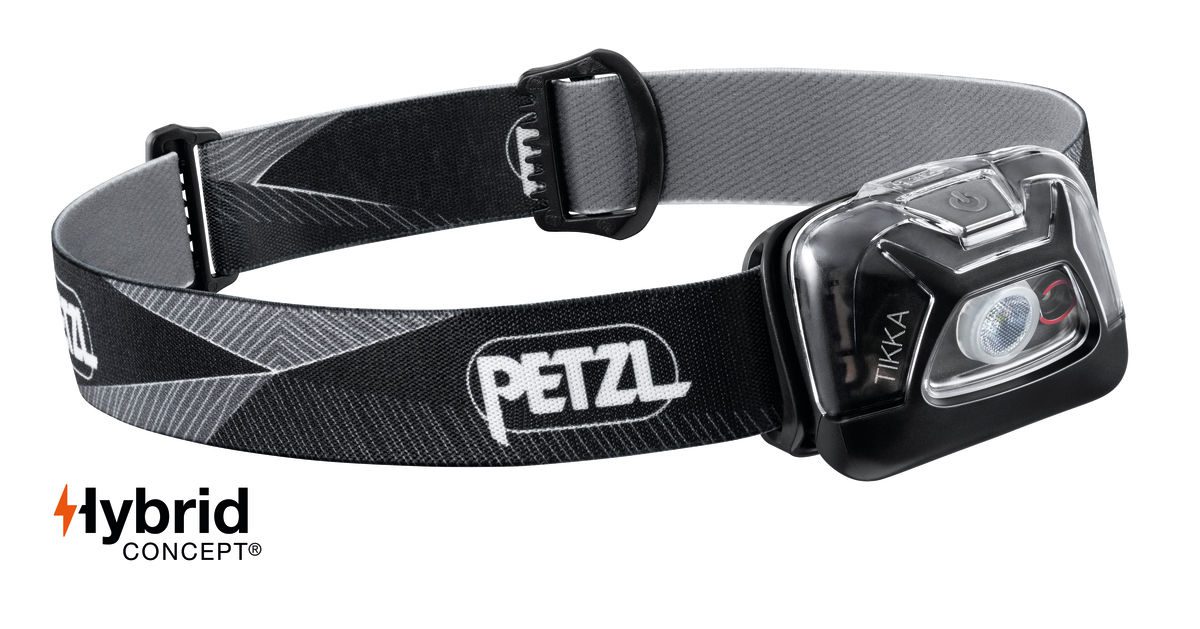 Petzl Tikka hodelykt gammel mod - Svart