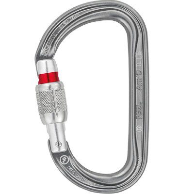 Petzl Am'D karabin - Skru-lås, Grå